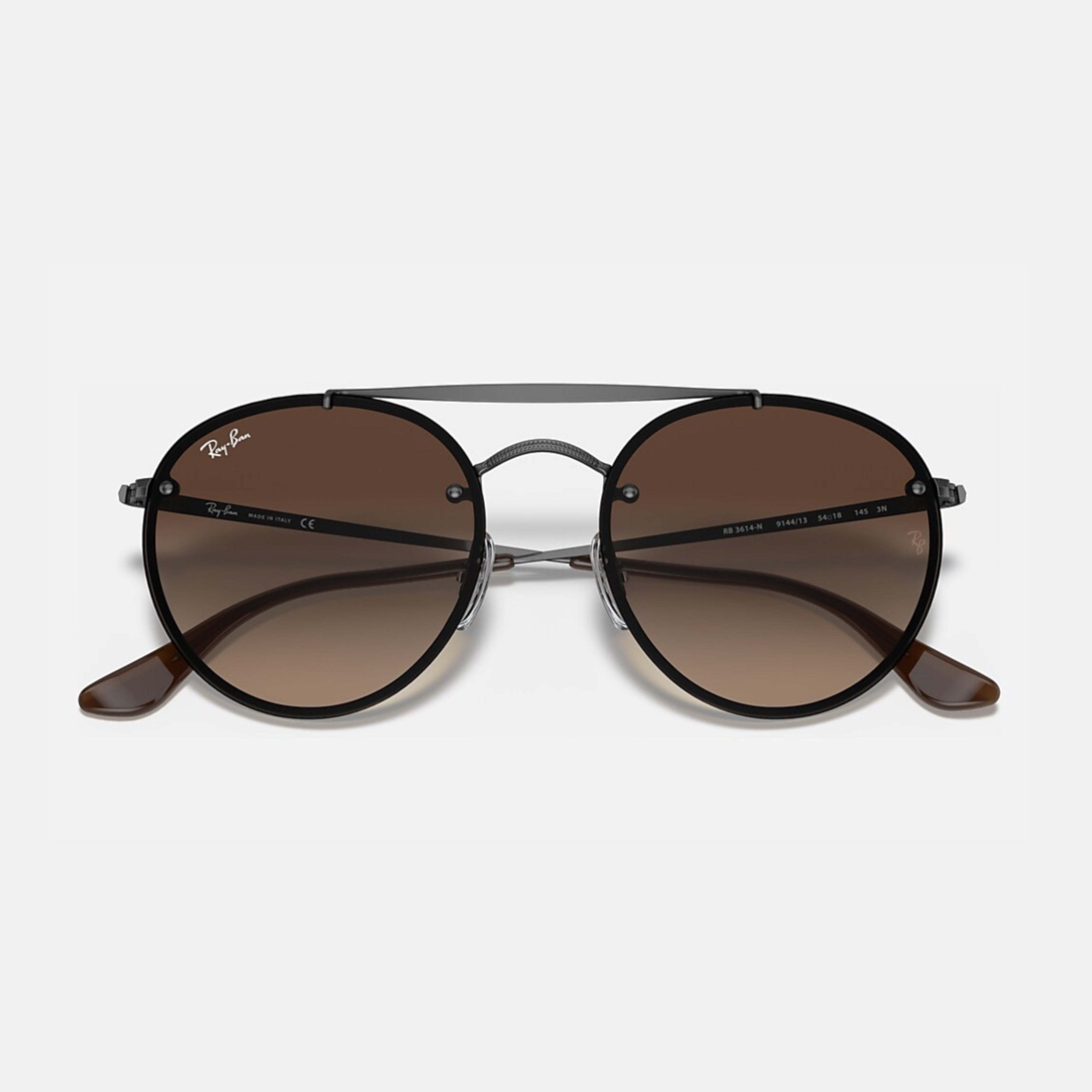 BLAZE ROUND DOUBLE BRIDGE 3614N - Gunmetal - Marron Degrade