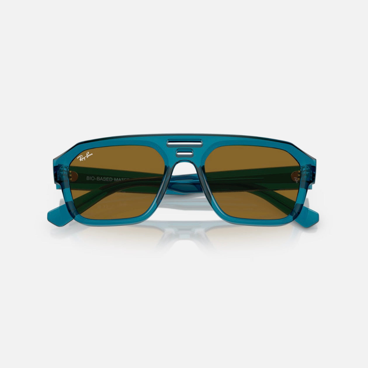 CORRIGAN 4397 - Azul transparente - Marron liso (6683/83)