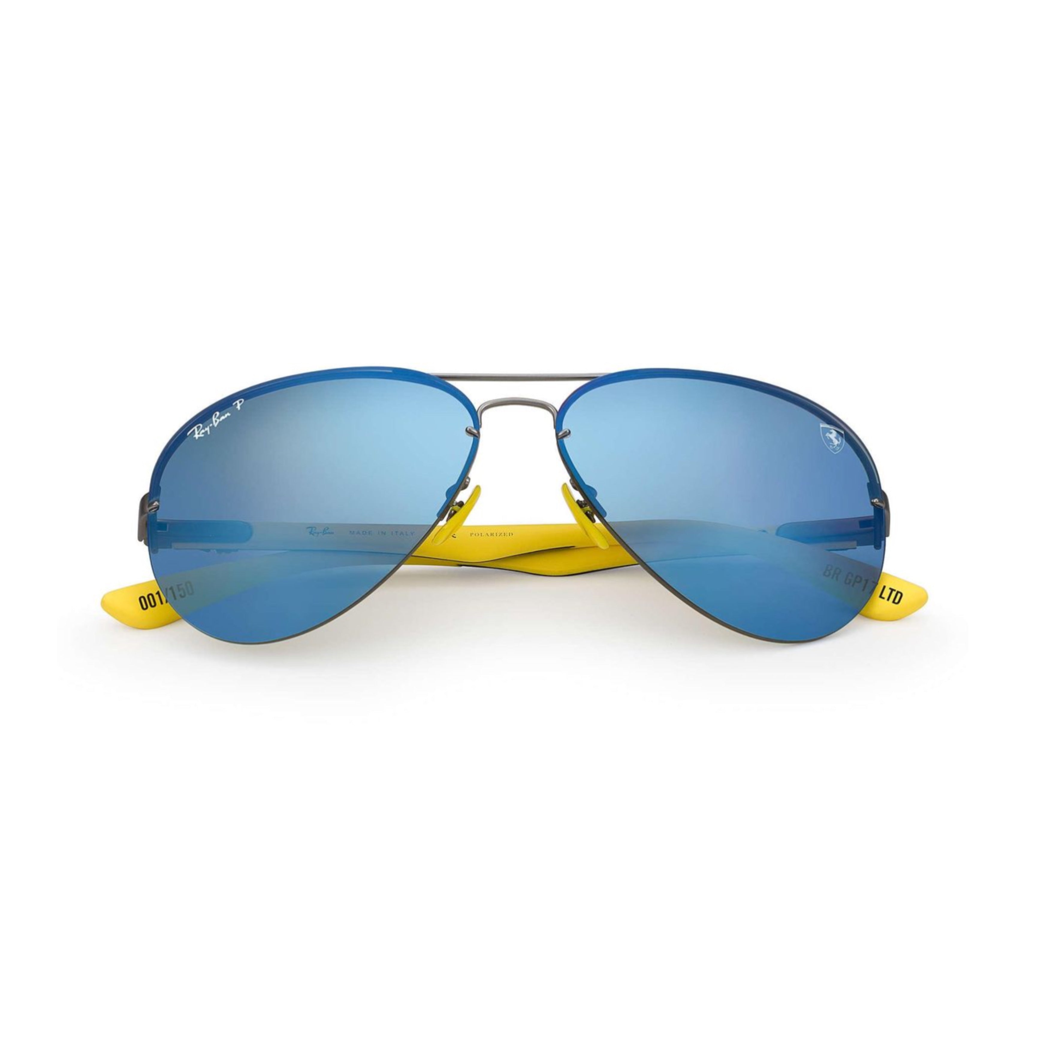 FERRARI AVIADOR 3460M - Gunmetal - Azul Espejado Polarizado