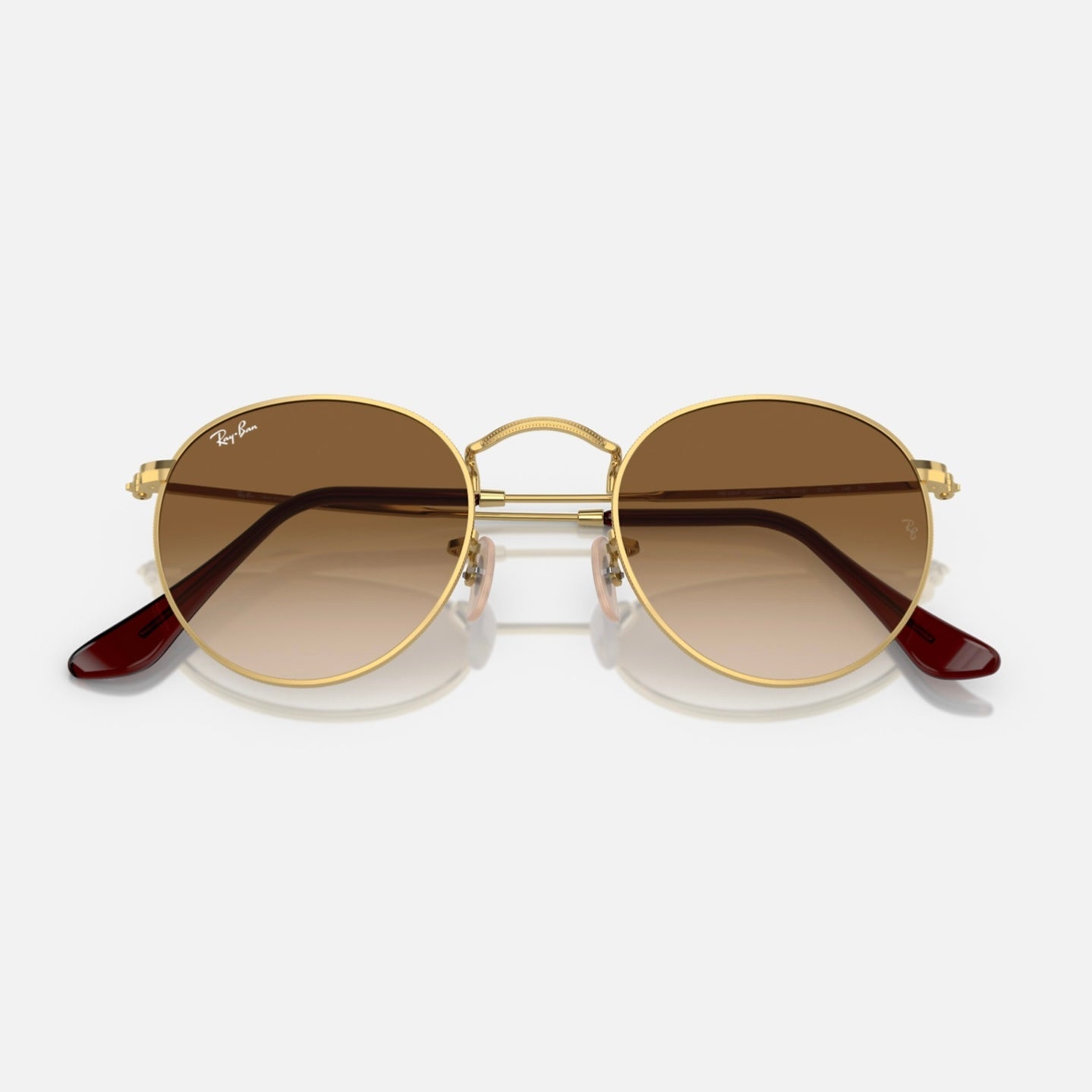 ROUND METAL CLASSIC 3447 - Dorado - Marron Degrade