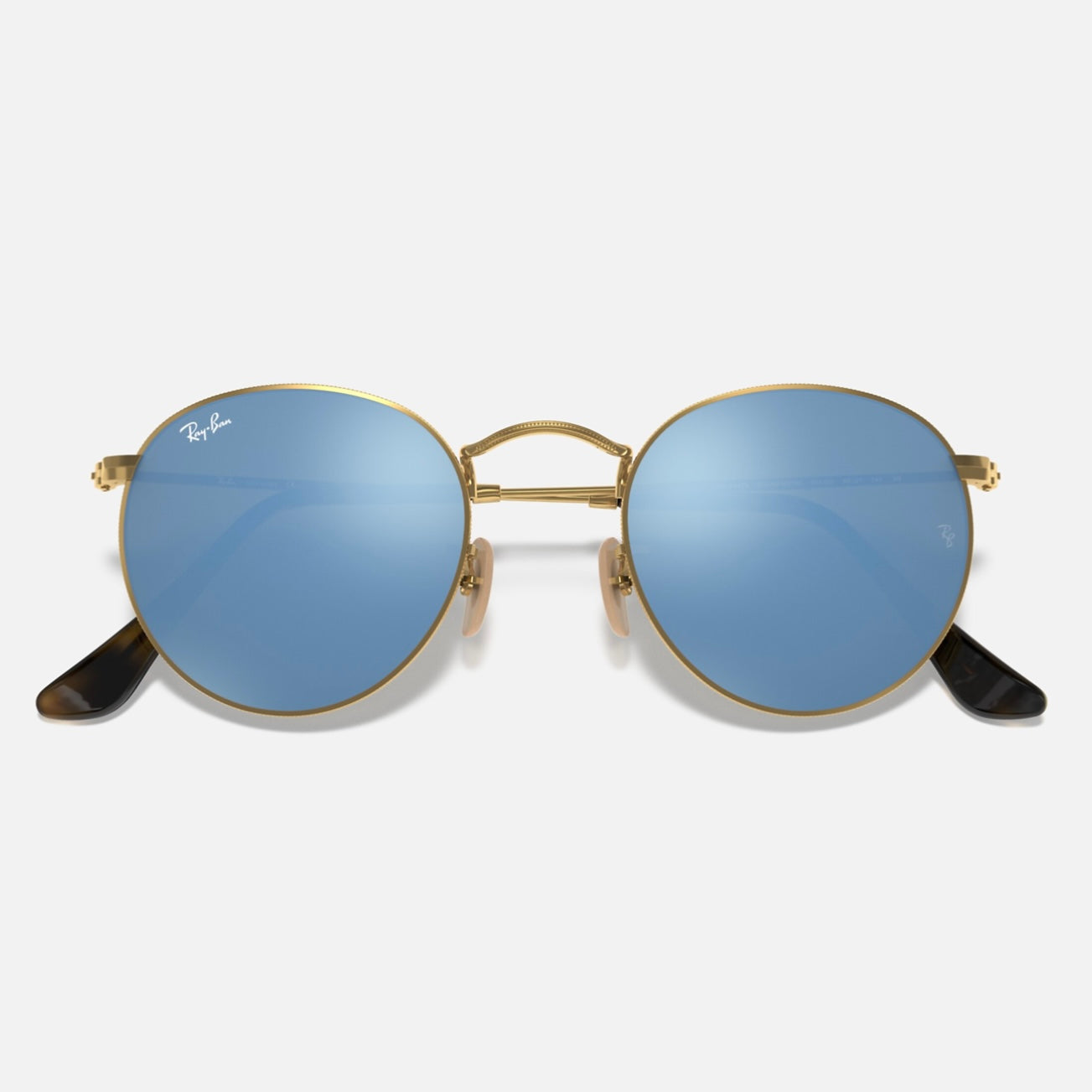 ROUND METAL CLASSIC 3447 - Dorado - Azul Espejado