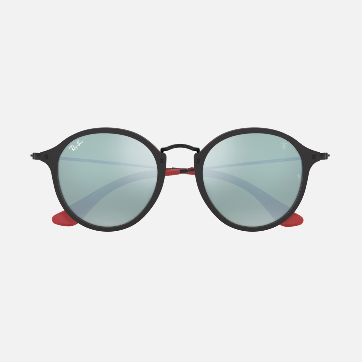 FERRARI ROUND FLECK 2447NM - Negro - Plateado Espejado