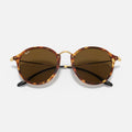 ROUND FLECK - Carey - Marron Liso