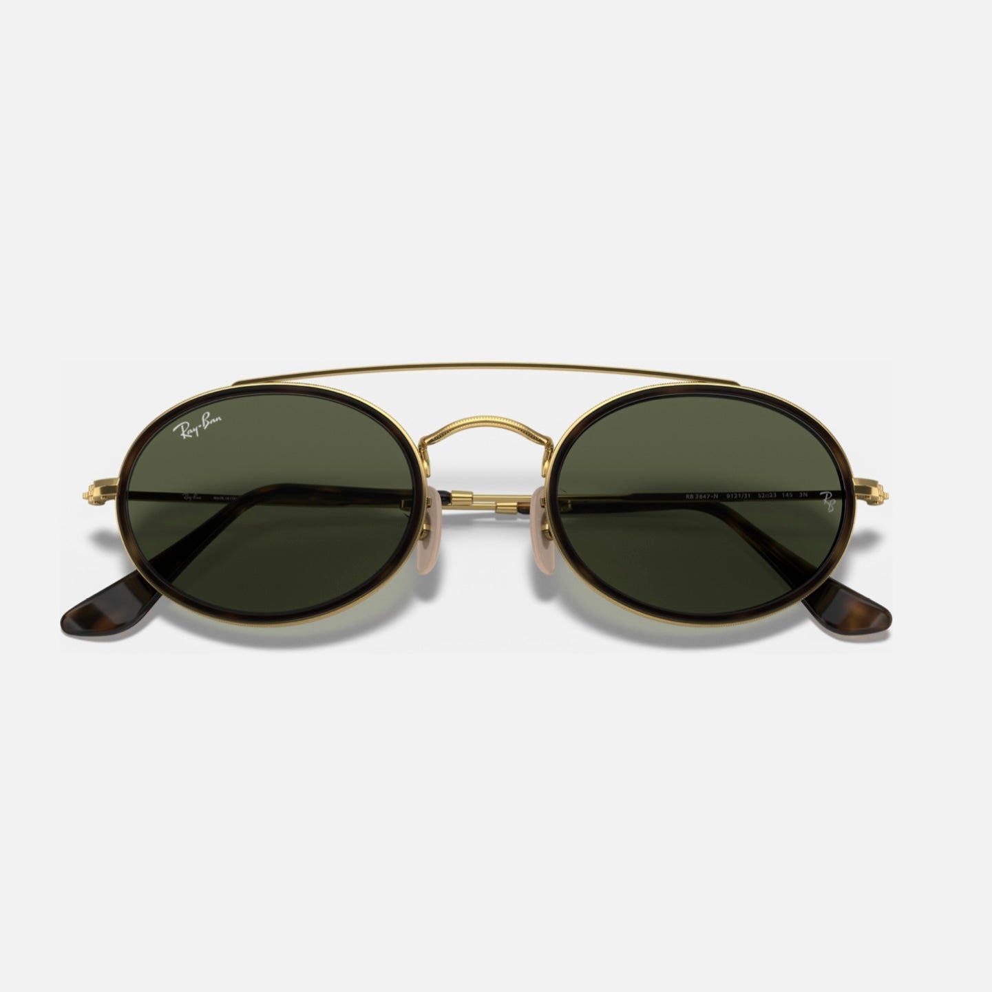 OVAL DOUBLE BRIDGE 3847N - Dorado - Verde G15 (Negro) 9121/31