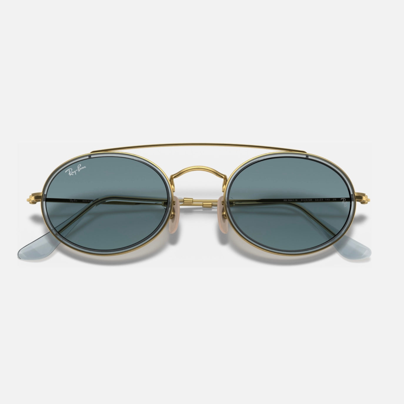 OVAL DOUBLE BRIDGE 3847N - Dorado celeste - Azul degrade 9123/3M