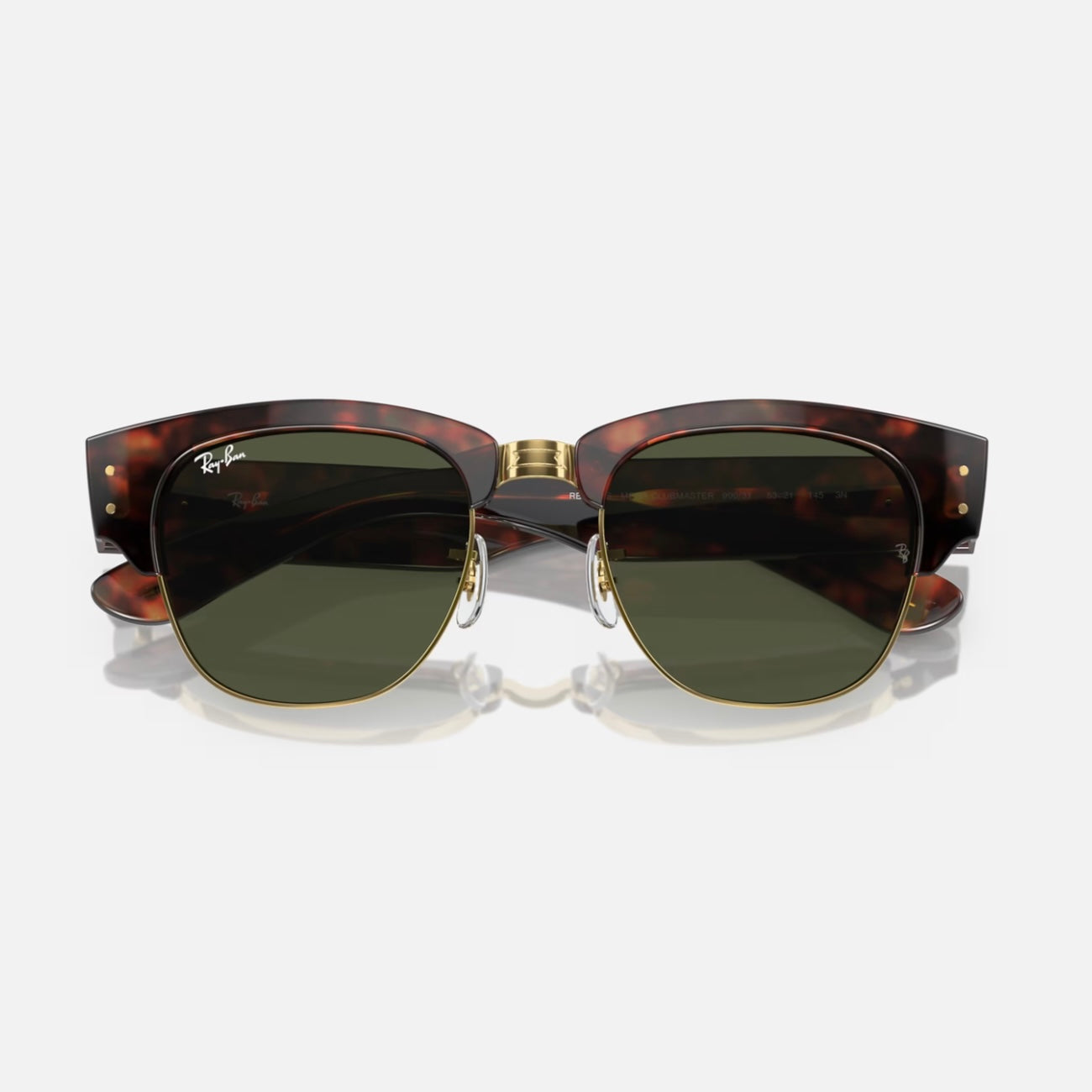 MEGA CLUBMASTER 0316S - Carey con Dorado - Negro G15 (Negro)