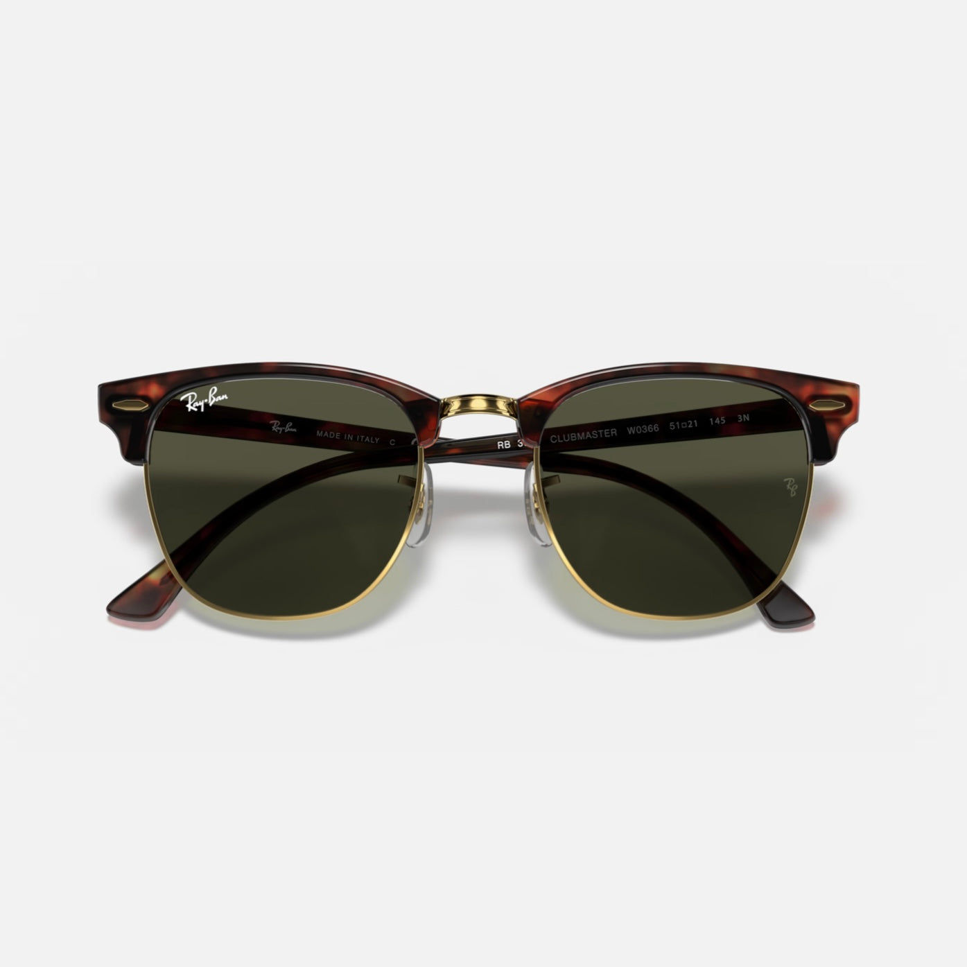 CLUBMASTER 3016 - Carey Dorado - Verde G15 (Negro)