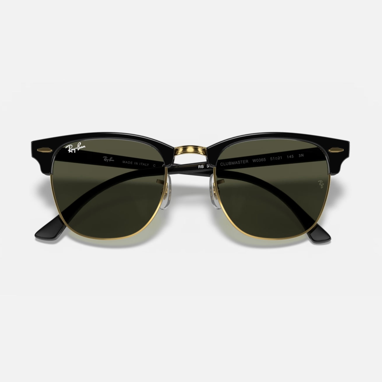 CLUBMASTER 3016 - Negro Dorado - Verde G15 (Negro)