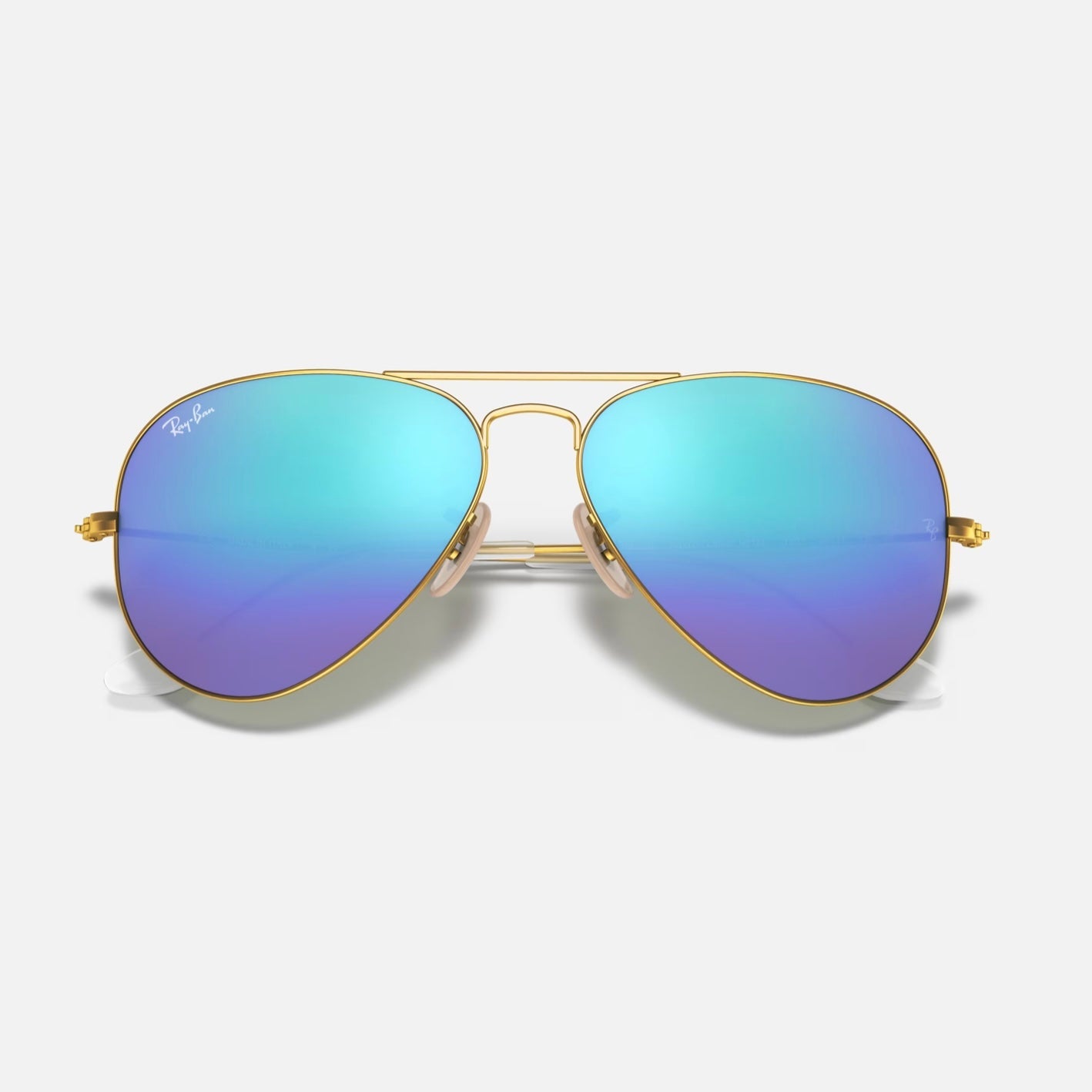 AVIADOR CLASSIC 3025 - Dorado - Azul Espejado