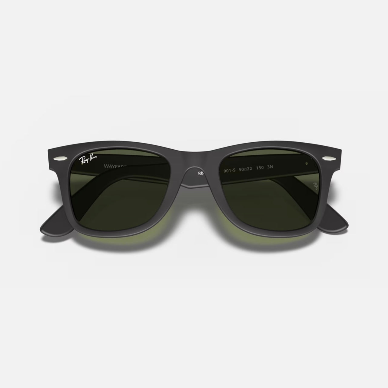 WAYFARER CLASSIC 2140 - Negro Mate - Verde (Negro)