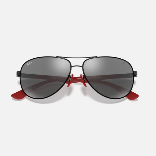 AVIADOR FERRARI 8313 - Negro - Plateado Espejado