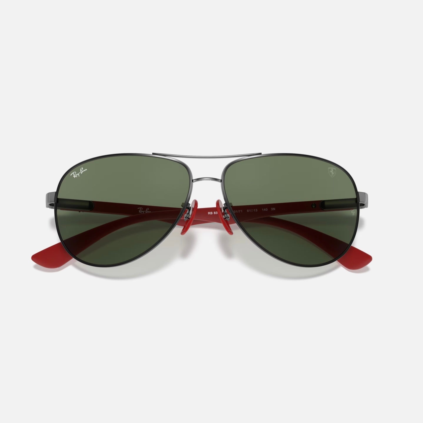 AVIADOR FERRARI 8313 - Gunmetal - Verde G15 (Negro)
