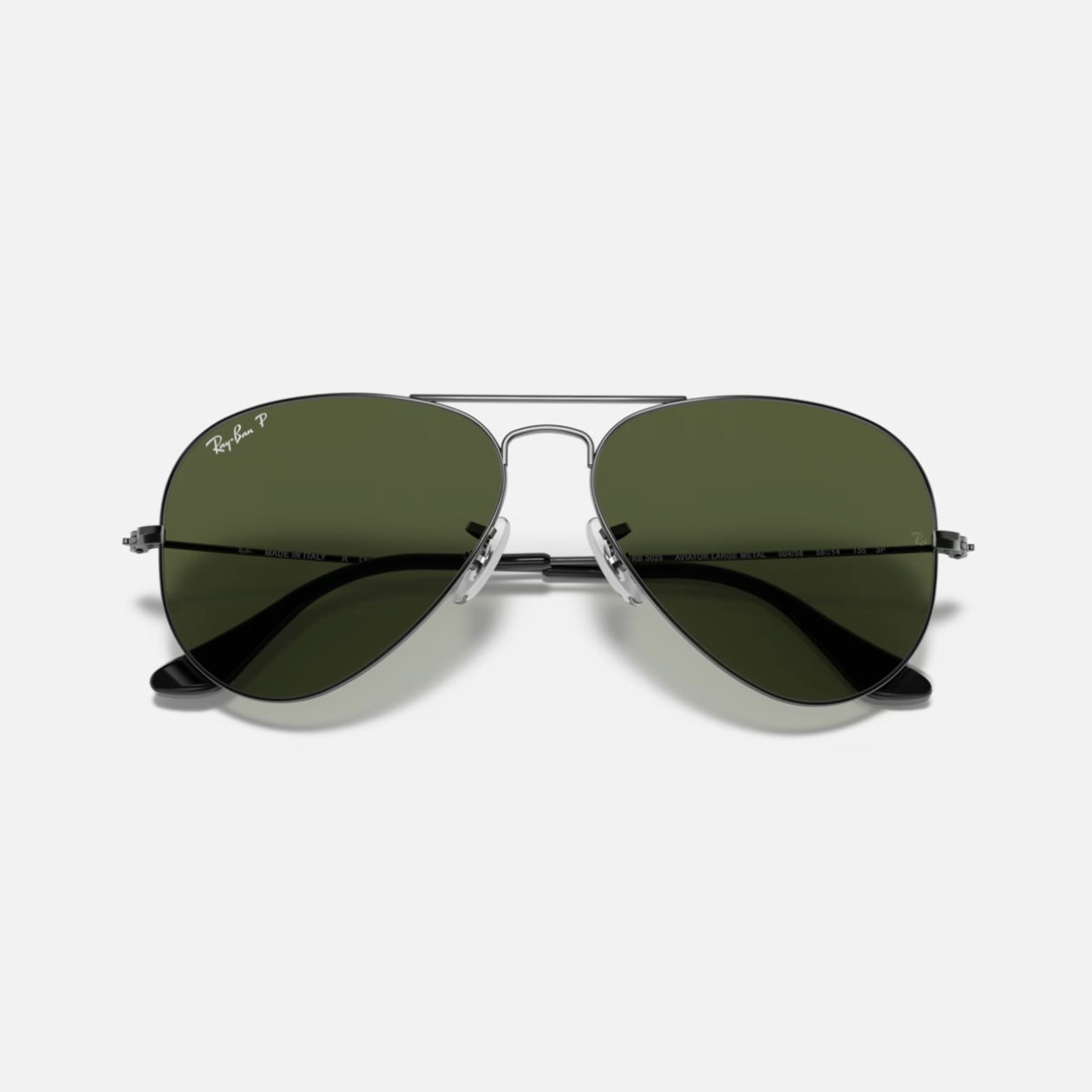 AVIADOR POLARIZADO 3025 - Gunmetal - Verde G15 (Negro) Polarizado (004/58) + Plateado - Verde G15 (Negro) Polarizado (003/58)
