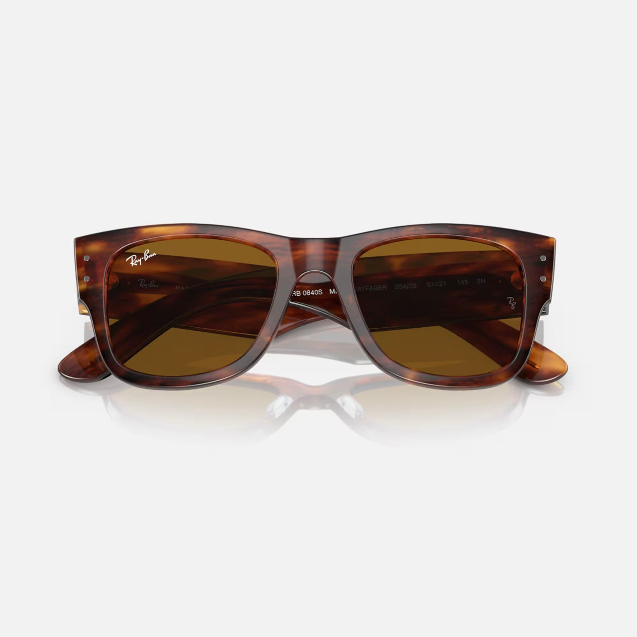 MEGA WAYFARER 0840S - Carey - Marrón Liso
