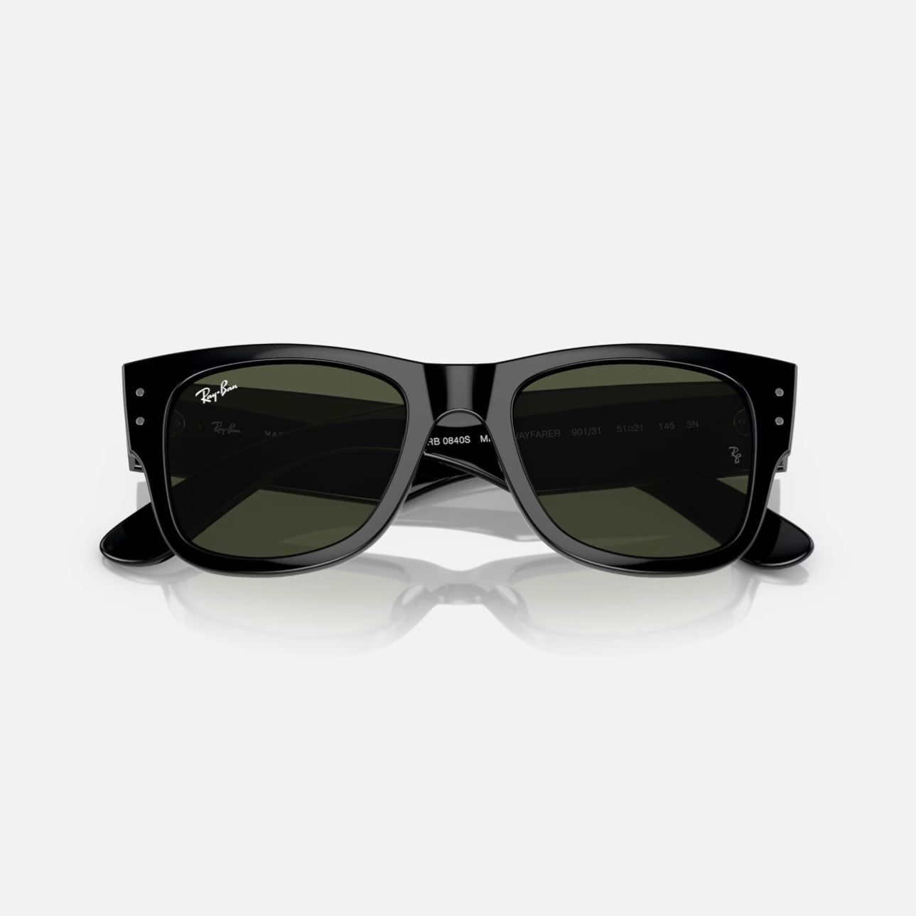 MEGA WAYFARER 0840S - Negro - Verde G15 (Negro)