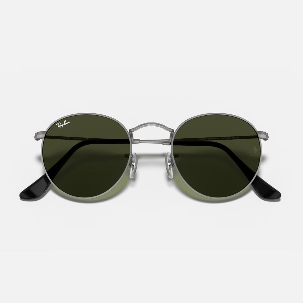 ROUND METAL CLASSIC 3447 - Plateado - Verde G15 (Negro)