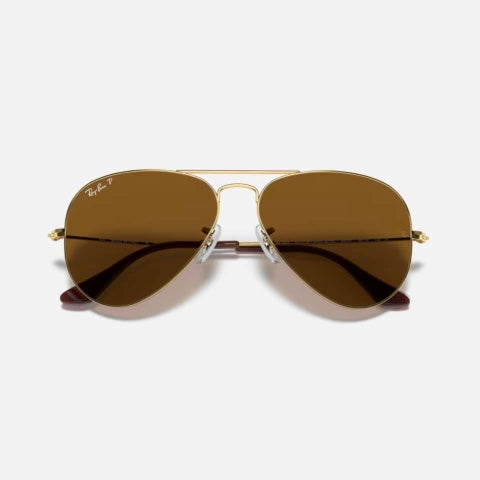 Aviator Polarizado 3025 - Dorado Marrón Degradé Polarizado (112 M2)
