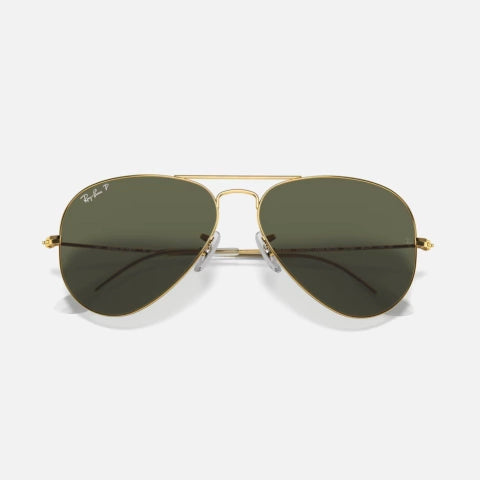 Aviator Polarizado 3025 - Dorado Verde G15 (Negro) Polarizado (001 58)