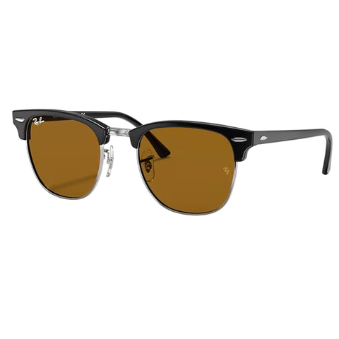 CLUBMASTER 3016 - Negro Plateado Marron Liso