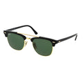 Clubmaster Double Bridge 3816 - 901 Negro - dorado verde