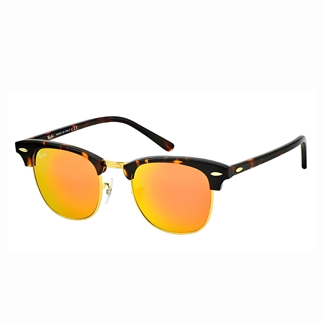 Clubmaster Espejado 3016 - 1145 - 69 Carey naranja espejado