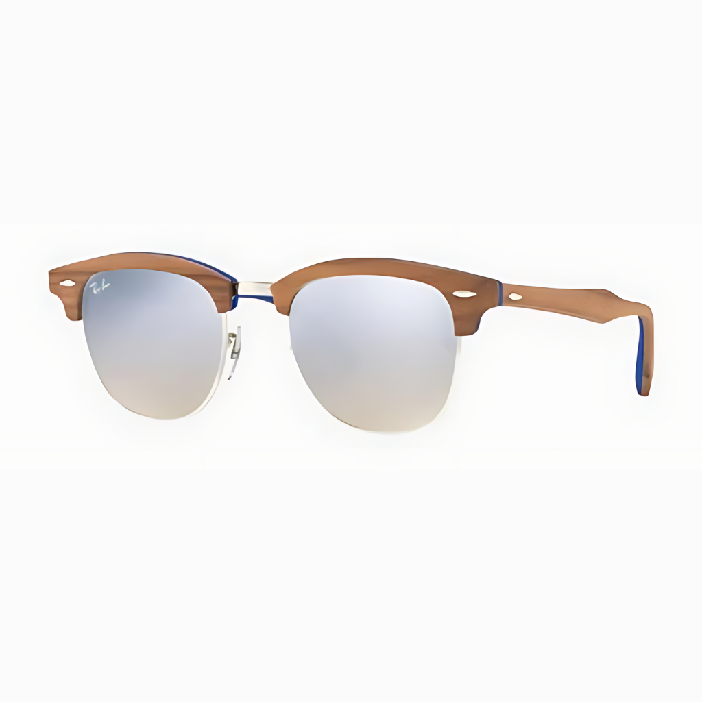 Clubmaster Wood 3016M Espejados - 1217 - 9u Madera clasica-plateado degrade espejado
