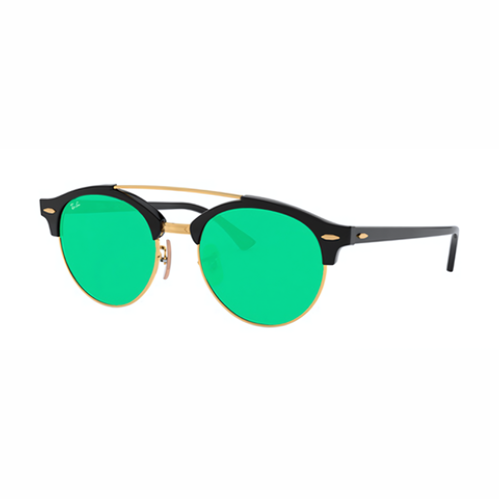 Clubround Double Bridge 4346 Espejados - 901 - 19 Negro-Verde espejado