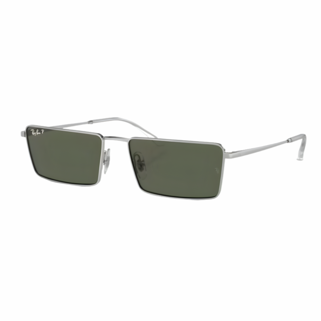 Emy Bio-based RB3741 Polarizados - 003 9A Plateado Verde Polarizado