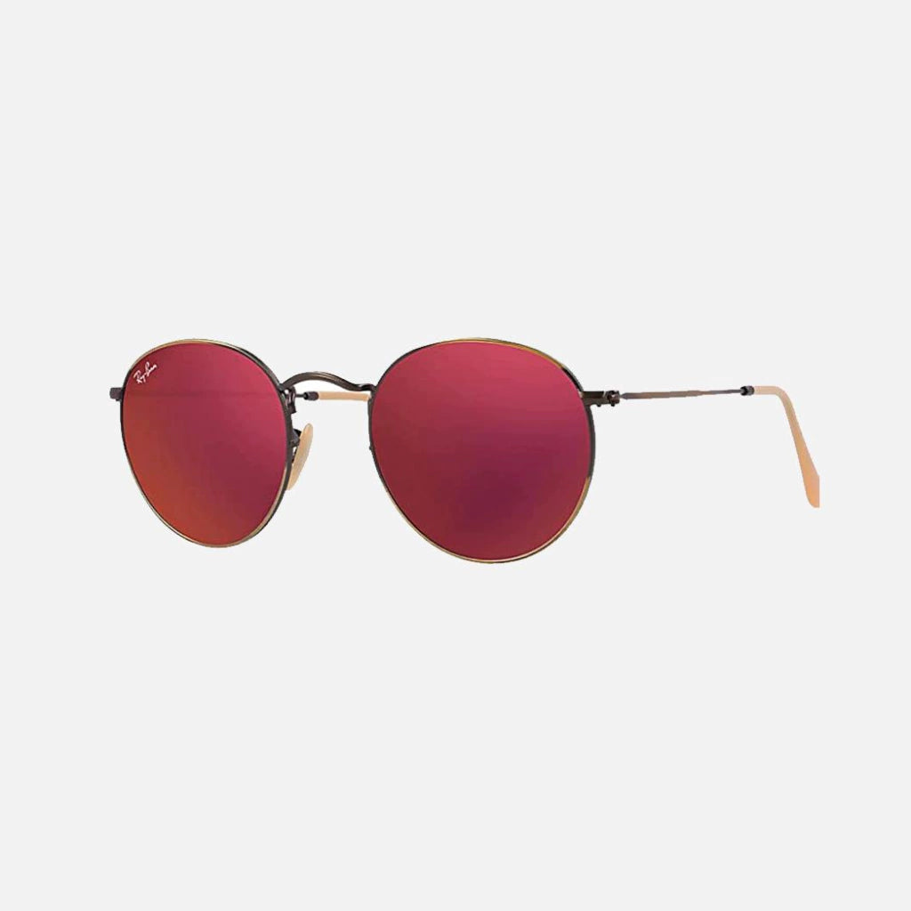 RAY BAN ROUND METAL 3447 - Dorado Bordo Espejado
