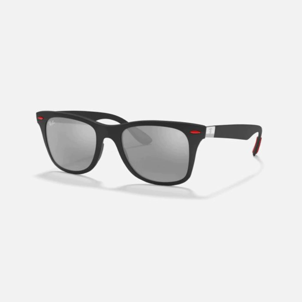 RAY BAN SCUDERIA FERRARI COLLECTION - WAYFARER 4195 - Negro Plateado Degrade Espejado