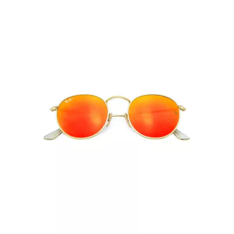 ROUND METAL 3447 - Dorado Naranja Espejado