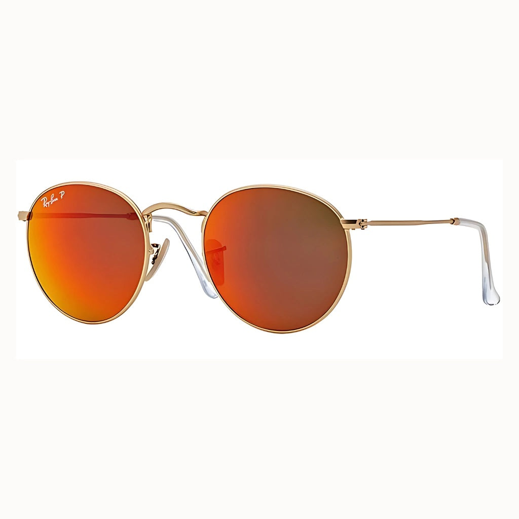 Round Metal Espejado 3447 - 112 - 69 Dorado-naranja espejado