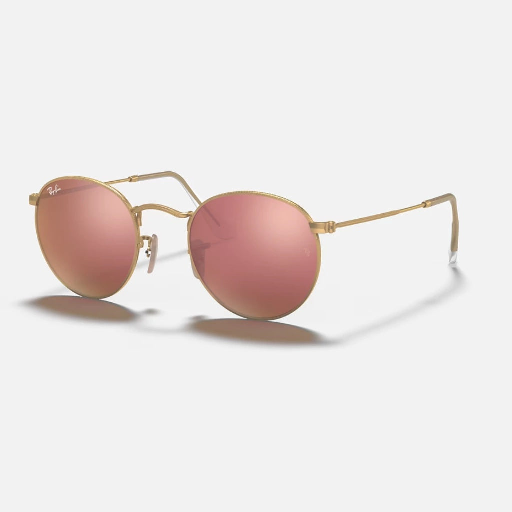 Round Metal Espejado 3447 - 112 - Z2 Dorado-rosa espejado