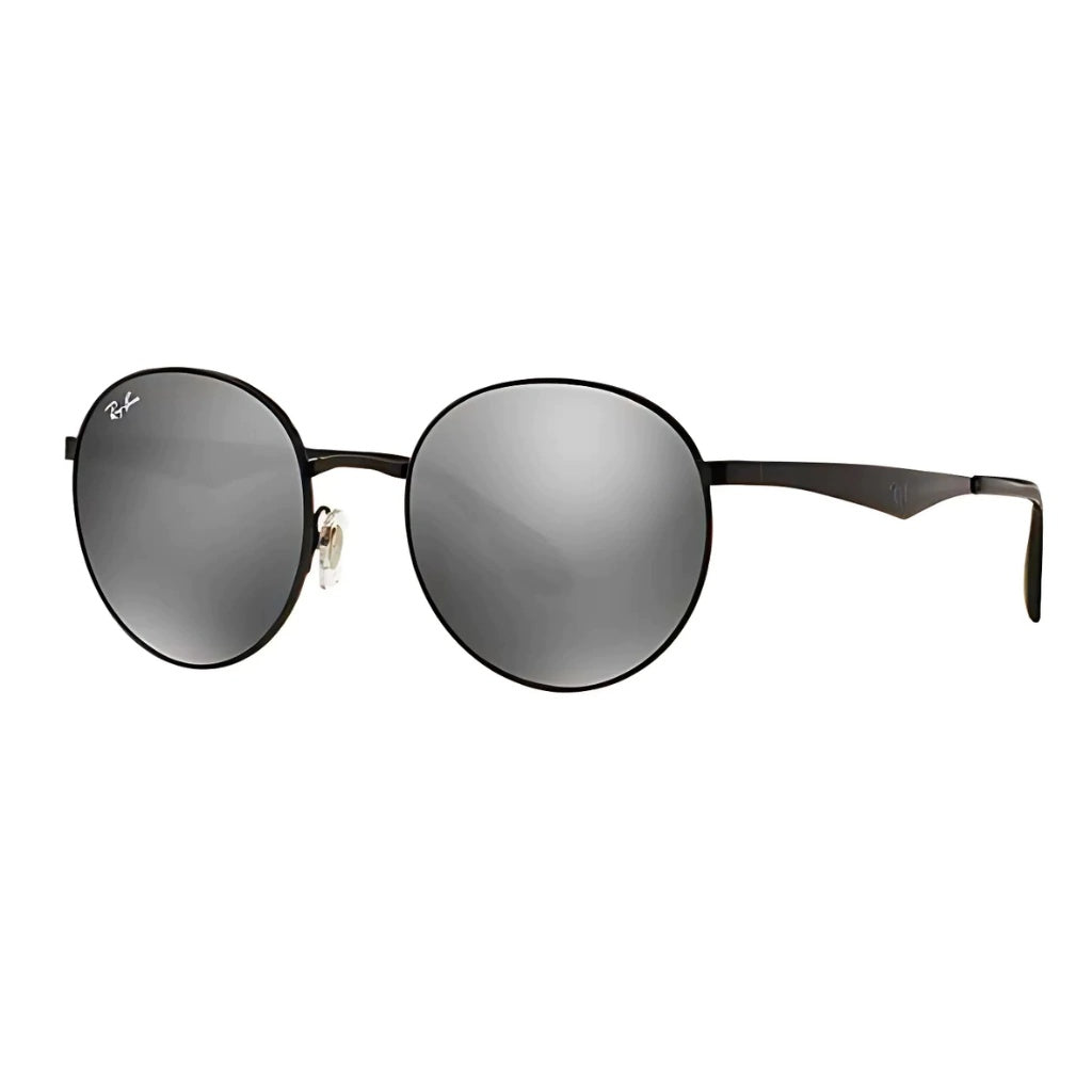 Round shape 3537 Espejados - 0026g negro - plateado espejado