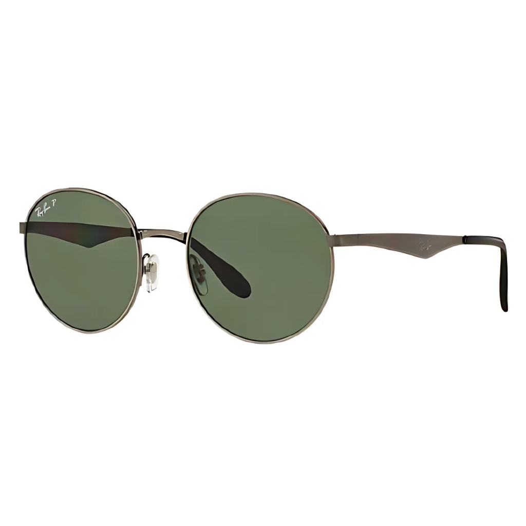 Round shape 3537 Polarizados - 004 9A Gunmetal Verde Polarizado