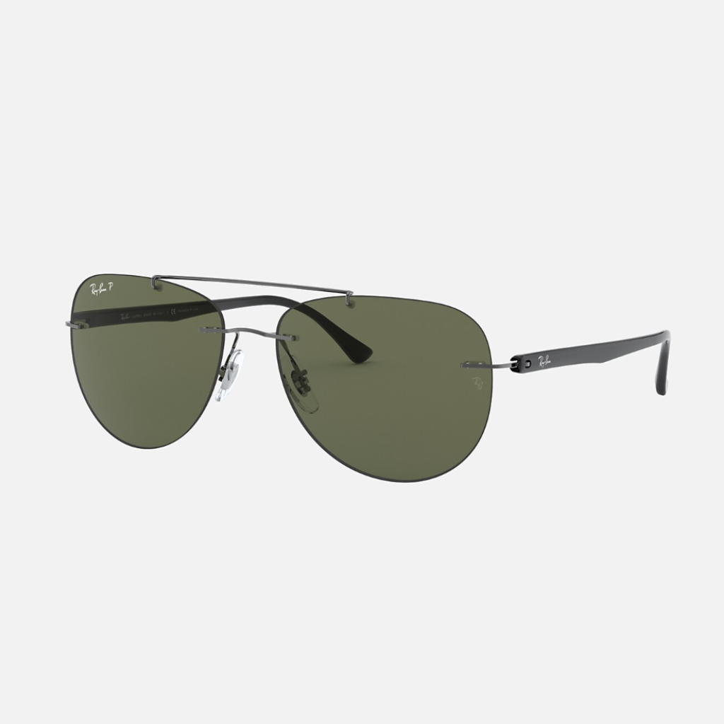 Tech fibre carbon 8059 Polarizados - 004 9A Gunmetal Verde Polarizado