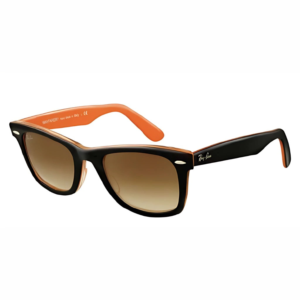 Wayfarer 2140 Rareprint - 1002 - 51 negro int naranja marron degrade