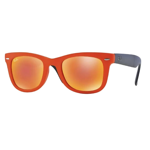 Wayfarer Folding 4105 Espejados - 6019 69 Rojo Naranja Espejado