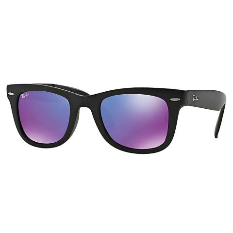 Wayfarer Folding 4105 Espejados - 601S 1M Negro Violeta Espejado