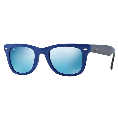 Wayfarer Folding 4105 Espejados - 6020 17 Azul Azul Espejado