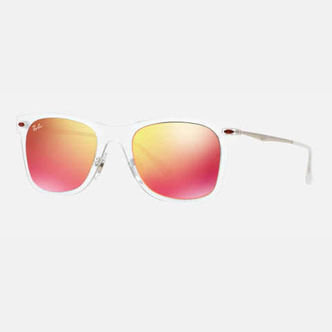 Wayfarer Ice Pop 2140 Espejados - 646 18 Transparente Amarillo Espejado