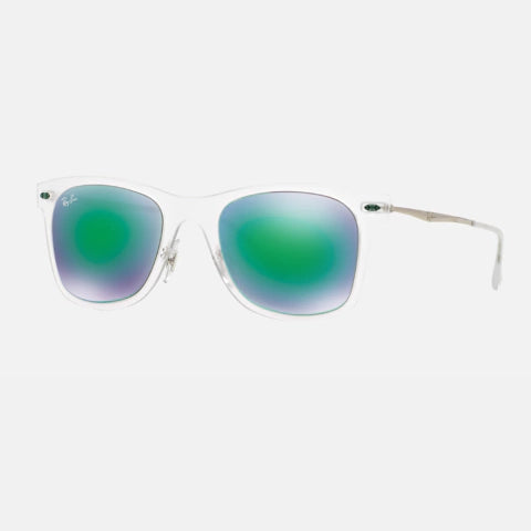 Wayfarer Ice Pop 2140 Espejados - 646 19 Transparente Verde Espejado